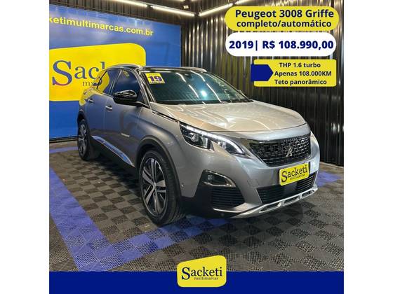 PEUGEOT 3008 1.6 GRIFFE THP 16V GASOLINA 4P AUTOMÁTICO PEUGEOT 3008 1.6 GRIFFE THP 16V GASOLINA 4P AUTOMÁTICO